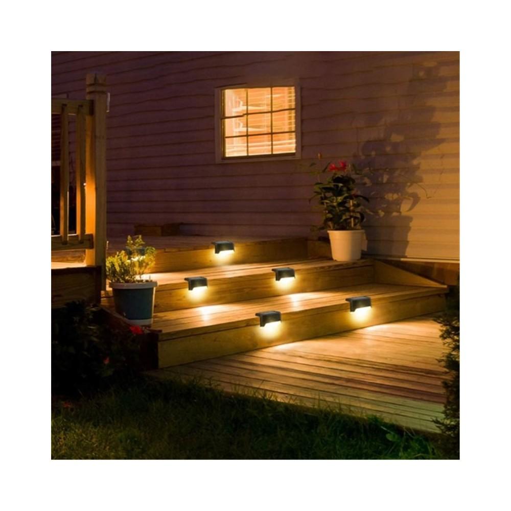 

Солнечная солнечная батарея Powe Kosebent, лестница, патио, сад, светодиодный светильник, набор из 4 шт.
