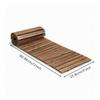 Roll-up Wooden Walkway Rustic Roll-out Garden Mat Outdoor for Lawn
