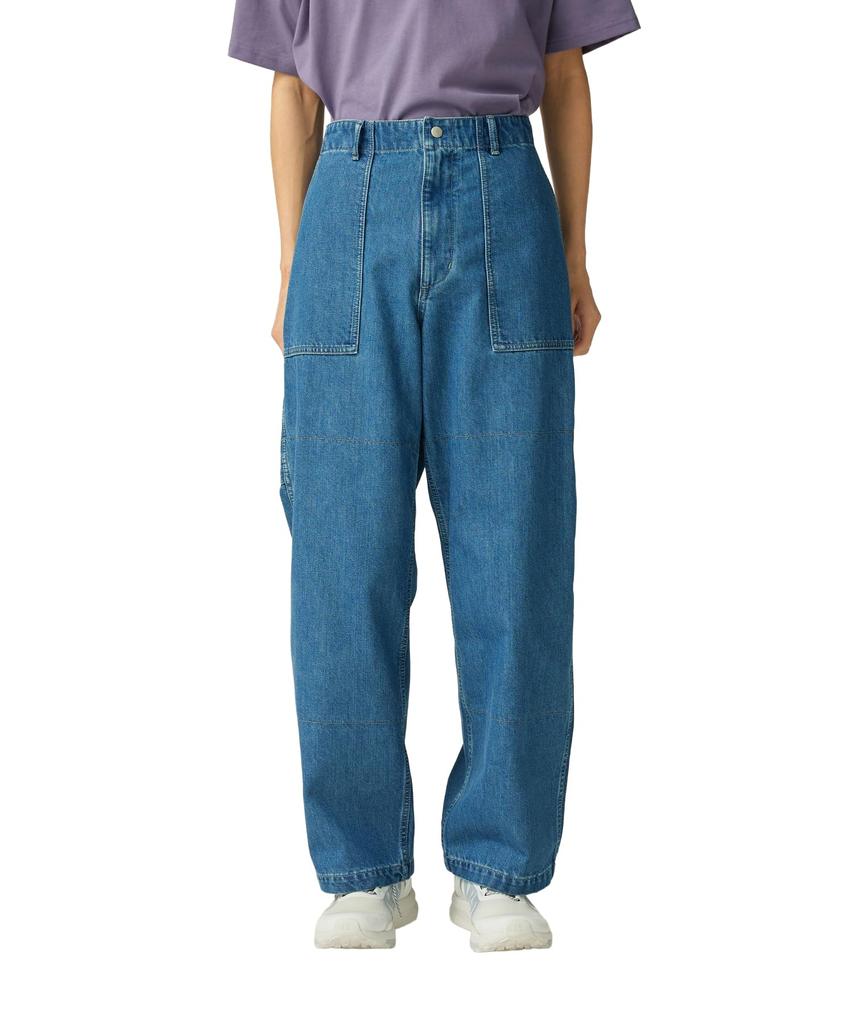 Snow Peak TAKIBI Denim Pants and Light Size L PA-25AU008, Men's Women's, Blue,