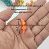 2.3cm Translucent Plastic Snowman and Santa Claus Nose Figurine Accessory