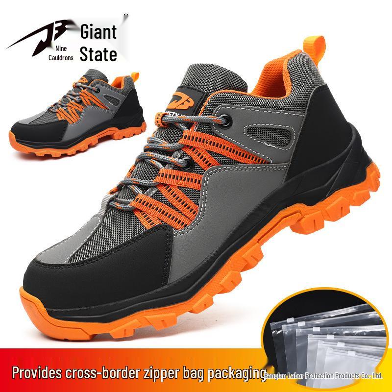 

Чоловіче літнє робоче взуття – Легке, Захист від удару, Захист від проколу, Зносостійке, Нековзке, Захисне взуття