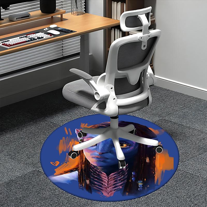 

Avatar Inspired Chair Mat Round Carpet for Home Decor, Office Use, and Gifts Suitable for Bedrooms, Living Roomss0192b 80cm by 80cm