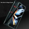 Fold Pen Holder Hinge Case for Samsung Galaxy Z Fold 4 5G Bracket Stand Case Hard PC Cover Glass Film