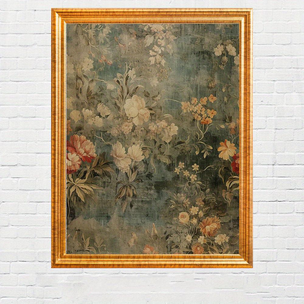 1 Stück Kreative Vase Blumenstrauß Leinwand Kunstdruck, Klassische Blumen Wandkunst und Naturstil Wanddeko für Kunst Wohndekor