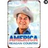 Reagan Tinplate Art  Patriotic Wall Decor for American Home  Gifts