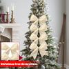 Christmas Bow Decorations, Fabric Christmas Tree Wreaths, Decorative Bow Decorations, Hanging Ornaments