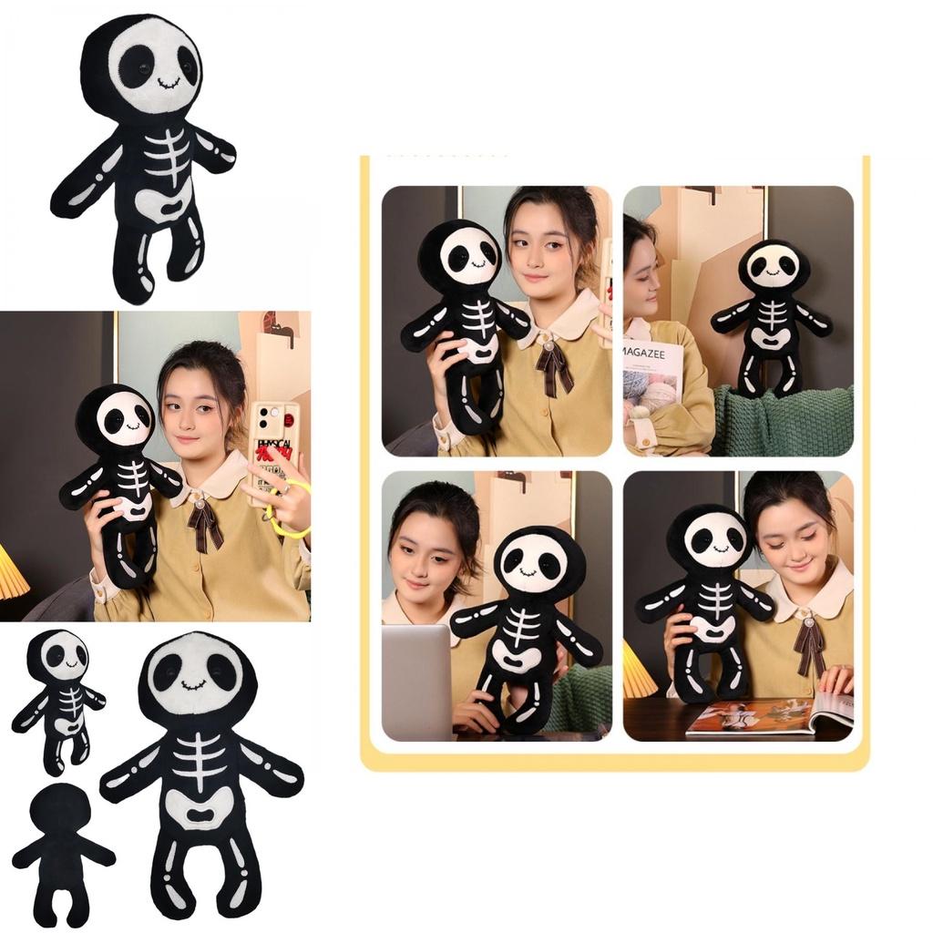 Funny Halloween Skull Bob Plush Toy For Boys Cute Doll Gift Birthday Present
