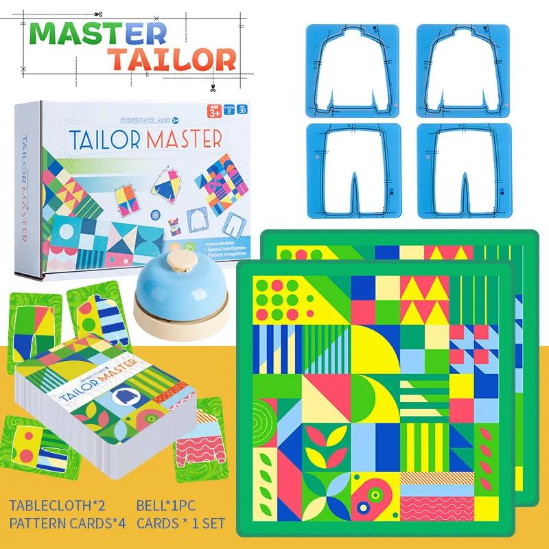 Tailor Master Battle Game Kids Toy Color Shape Matching Logical Thinking Board Games Interactive Montessori Educational Toys