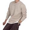 Apricot Retro Polo Collar Men's Sweater - Autumn/Winter Knitwear, Old Money Style Lapel Knit Top