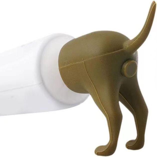  Pince à Dentifrice Caca Créatif pour Chien - Couvercle de Tête Jouet Prank 3D Amusant