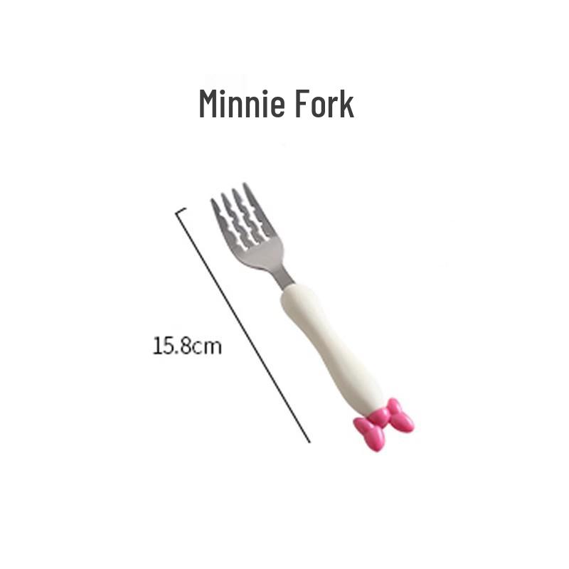 

Mickey Stainless Steel Training Cutlery Set: Spoon, Fork & Spork for Toddlers