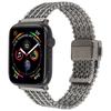 Metal Smartwatch Band for Apple Watch Ultra 3 2 1 49mm/Series 11 10 46mm/9 8 7 45mm/SE3 SE2 SE 6 5 4 44mm/3 2 1 42mm Magnetic Buckle Wrist Strap
