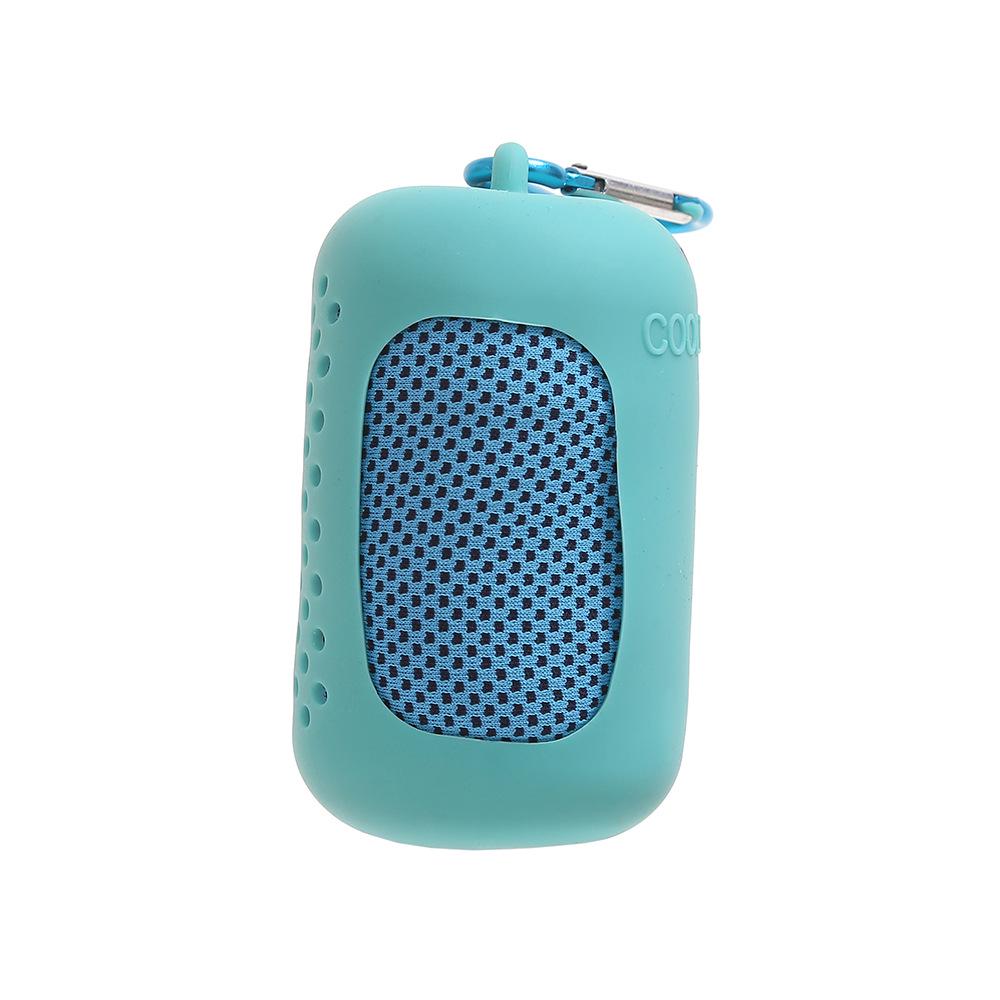 

Portable Quick-Dry Cooling Sports Towel Set with Silicone Case Silicone Case without Towel озеро синий