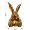 Creative varnished Rabbit Figure In Warm Gold Perfect For Holiday Display And happy Home Feature