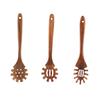 Ergonomischer Griff Kochlöffel Holz 30cm Länge Antihaft Spaghetti Gabel Zange für Hausköche und Professionelle Nutzung