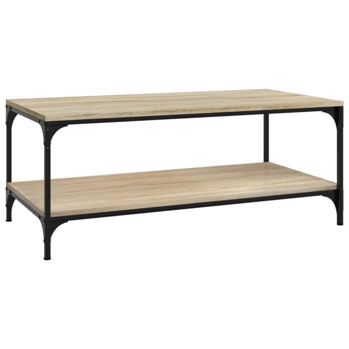 VidaXL Coffee Table Sonoma Oak 80x50x40 Cm Engineered Wood 819368