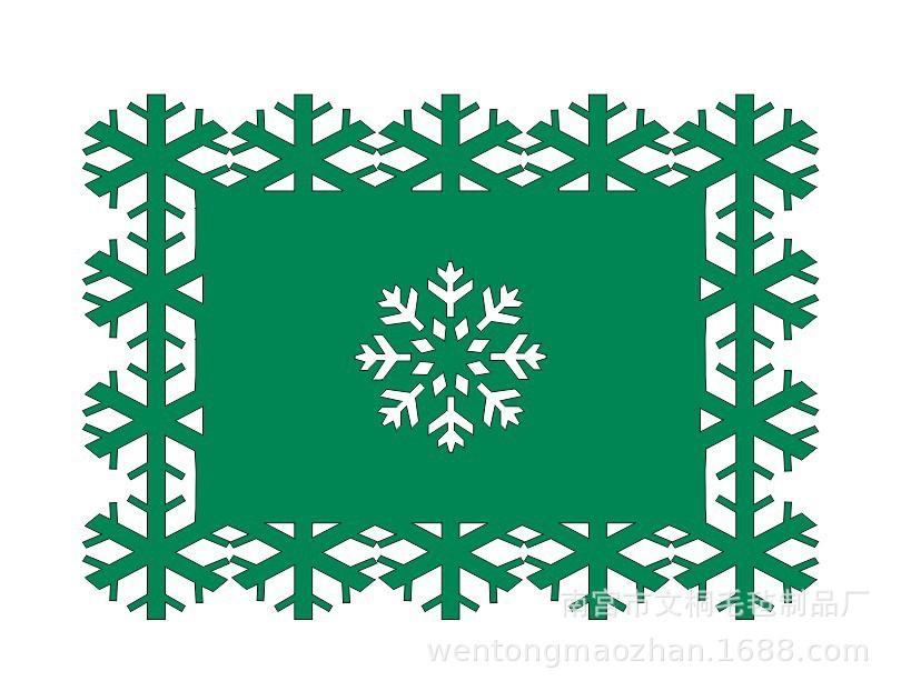 

50 шт. Рождественские подставки под тарелки, подставки в виде снежинок, кухонные подставки под тарелки, нескользящие, термостойкие подставки под тарелки, рождественские украшения для стола 1PCS зелёный