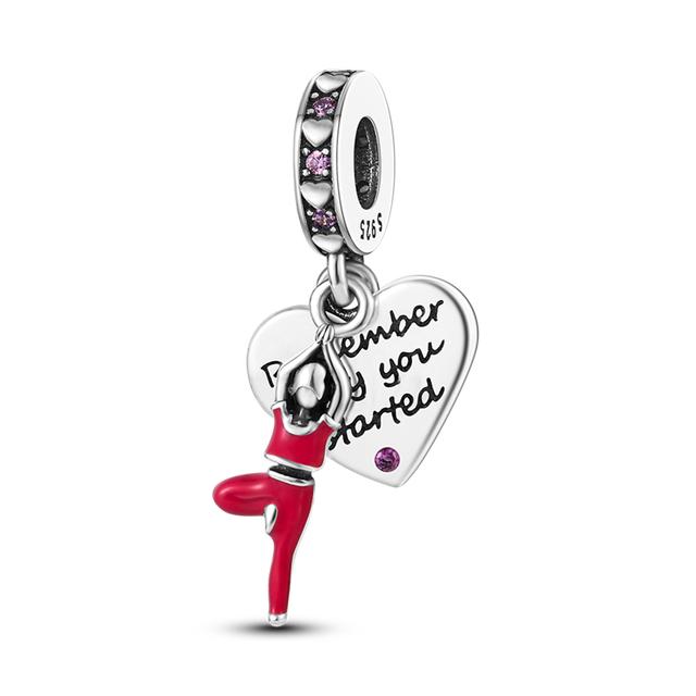 Nieuwe rode serie hanger bedels kralen 925 sterling zilver past originele kralen armband fijne sieraden mode vrouwen