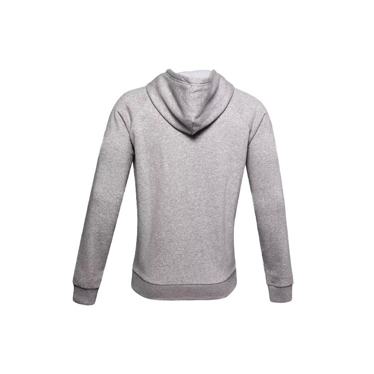 Under Armour Rival Sweatshirts Men's Gray Hooded Moderate Regular 1357093-011