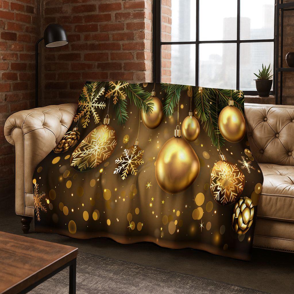 

Merry Christmas Santa Claus Cartoon Festival Gift Flannel Blanket,Cozy Soft Throw Blanket for Home Bedroom Bed Sofa Cover Kid 75x90cm