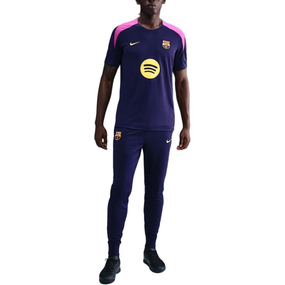 Nike Color Block Slim Fit Short Sleeve Soccer Jersey Men Tops HJ7752-597