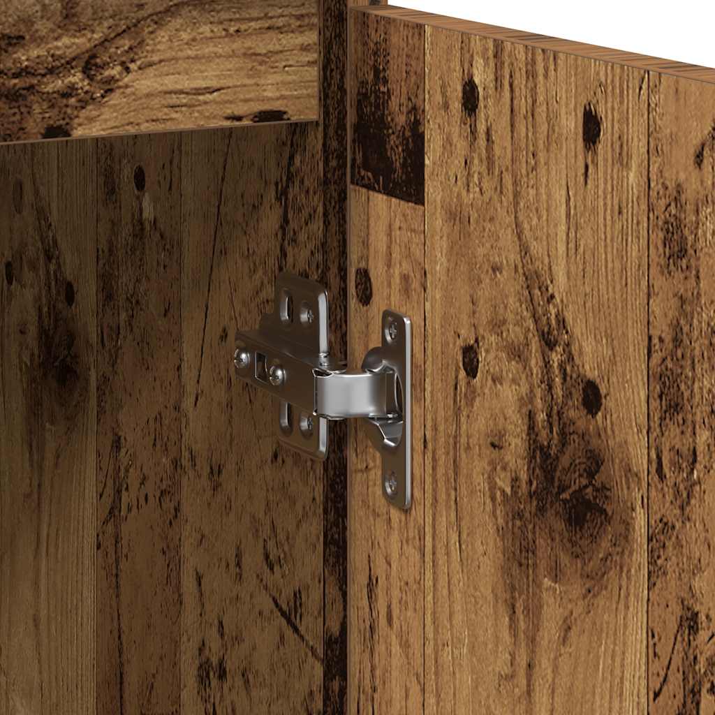Sideboard with Drawer Rustic Wood Look 71 x 35 x 65 cm Engineered Wood