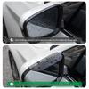 Universal Carbon Fiber Rearview Mirror Rain & Sun Shield with Dustproof Baffle