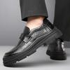 Fashion New Trendy Designer Style Fashionable and Comfortable Thick Soled Shoes Genuine Leather  Luxury Brand  Quality Casual Loafers