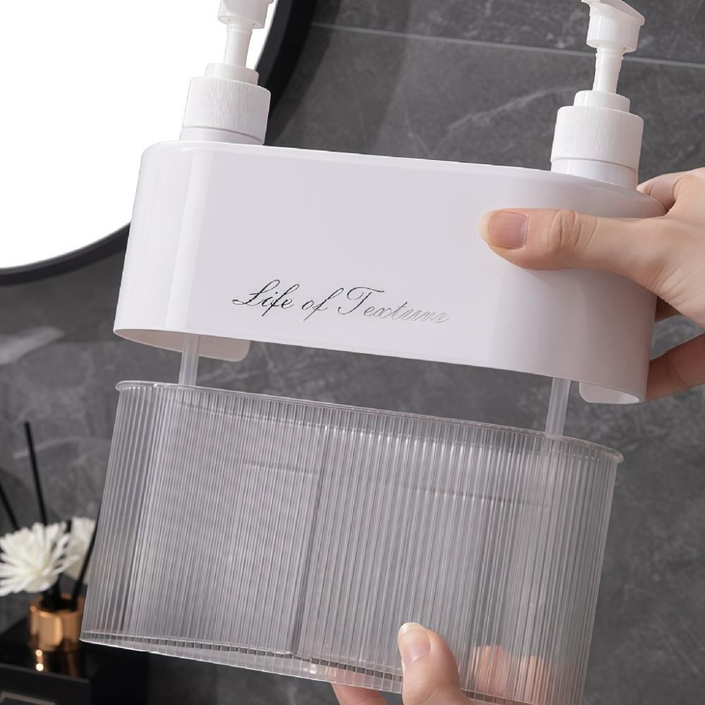 Double Pump Head Soap Dispenser Thickened Shower Gel Dispenser Body Wash Bottle Soap Box  Bathroom