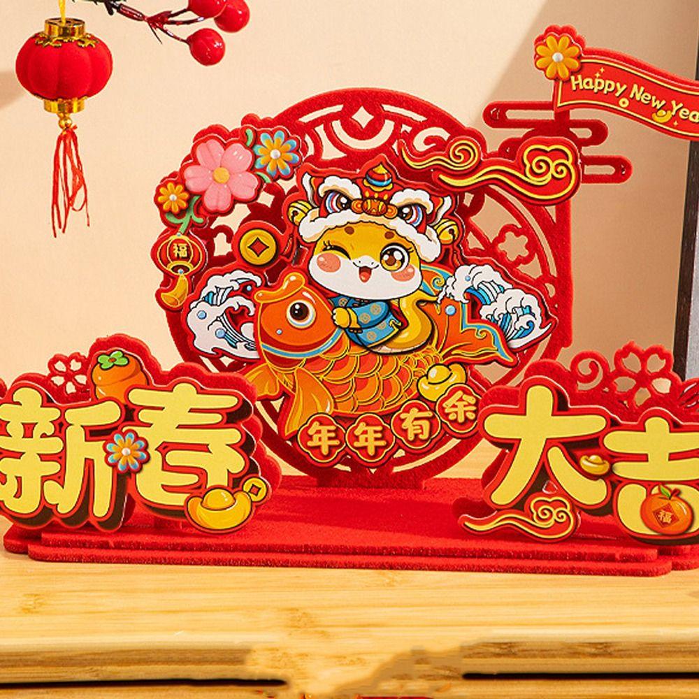 Chinese Style 2025 Snake Year Desktop Ornament Traditional Spring Festival Supplies  New Year Gift