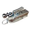 Easy Installation Trailer Coupler 1-7/8 Inch Ball Carbon Steel Straight Tongue for Boats Rvs Campers