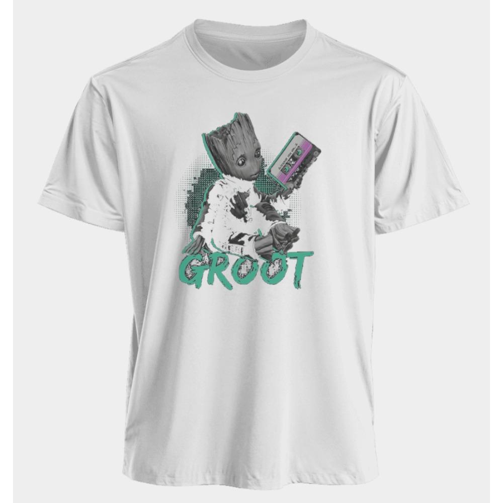 Men's and Women's T-shirts Groot Summer American Spring and Autumn New Classic Oversized Sporty Style Short-sleeved