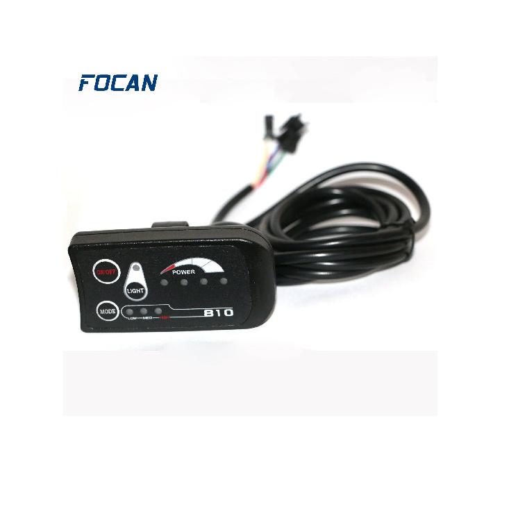 FOCAN Electric Bicycle Display 24V 36V 48V 810 Ebike Intelligent Control Panel LED Display meter