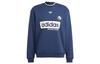 Originals Sweatshirts Herren Mitternachtsindigo Rundhalsausschnitt Verdickt Regular IP7164