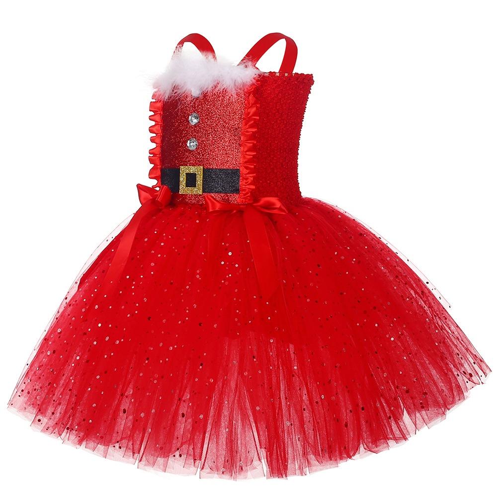 Christmas Tutu Dress For Girls European American Style Soft And Safe Suitable For All Seasons