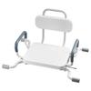 Swivel Shower Chair with Arms and Back, 100 Kg Heavy Duty Bench Seat for Inside Shower Stall and Bathtub Mounting, Bathroom Bath Tub Seat for Adults,