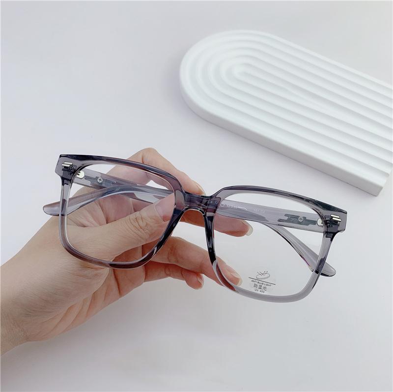 Ultralight Square Anti Blue Light Computer Glasses Women Luxury Brand Trend Rice Nail Big Frame Reading Glasses Presbyopia +3 +5