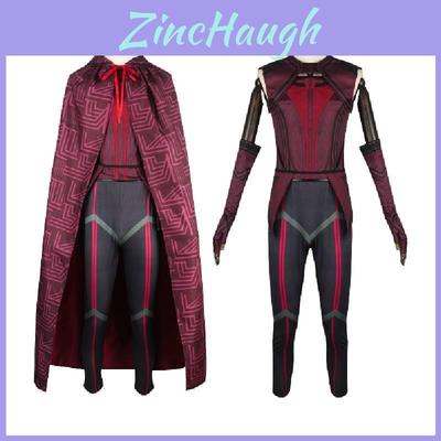 Wyróżnij się z tłumu dzięki zestawowi kostiumów cosplay Wanda Vision Szkarłatna Wiedźma