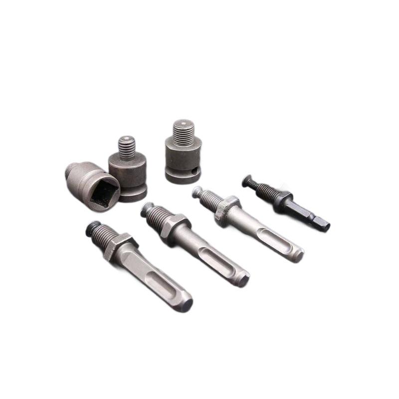 Pneumatic Electric Drill Conversion Kit: Square, Round, Hex Shank Connectors & Extension Rod for Hammer Drills
