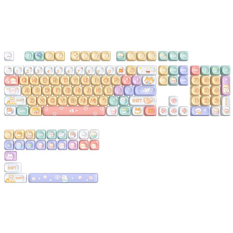 Crayon Shin-chan Cute Pink Custom PBT Keycap for Mechanical Keyboards