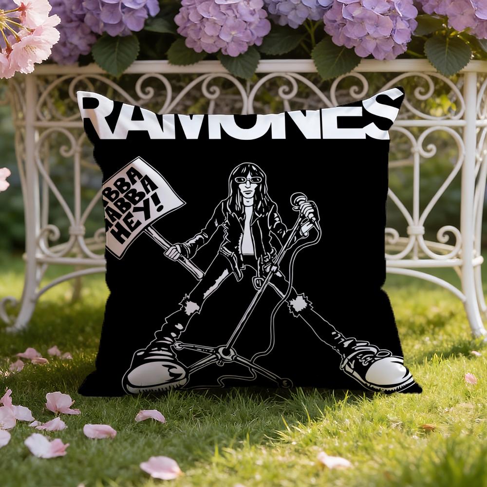 Band R-Ramones Cushion Cover Home & Car Dual-Scene Pillow Cover: Reversible for Premium Comfort