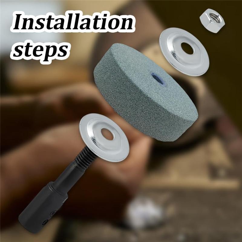 A25F-For Bench Grinder, Polisher, Sander, For Rotary Tools- Steel Spindle Adapter Kit(2-Pack), Motor Arbor Adapter