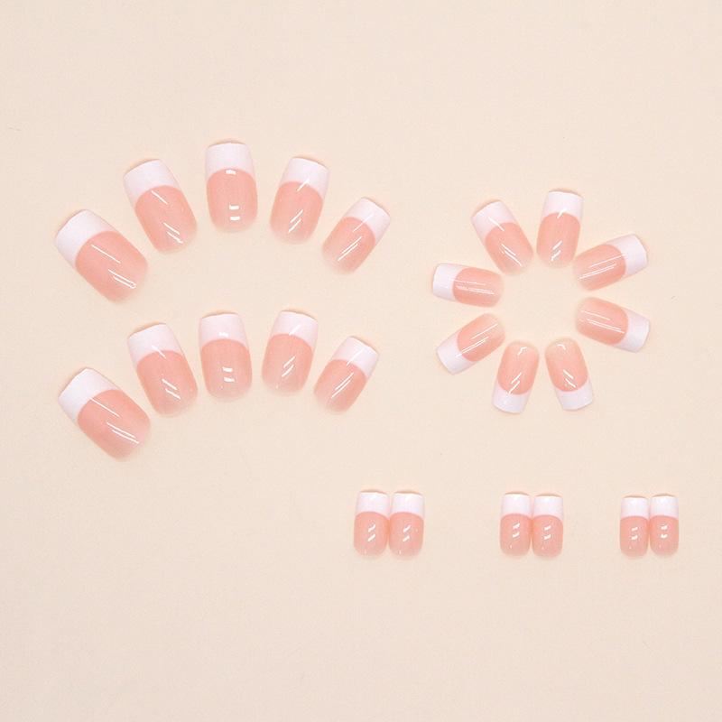 Wearable Nail Art Nail Patch False Nail Finished French Nail Patch French False Nail Wearable Nail Art Patch