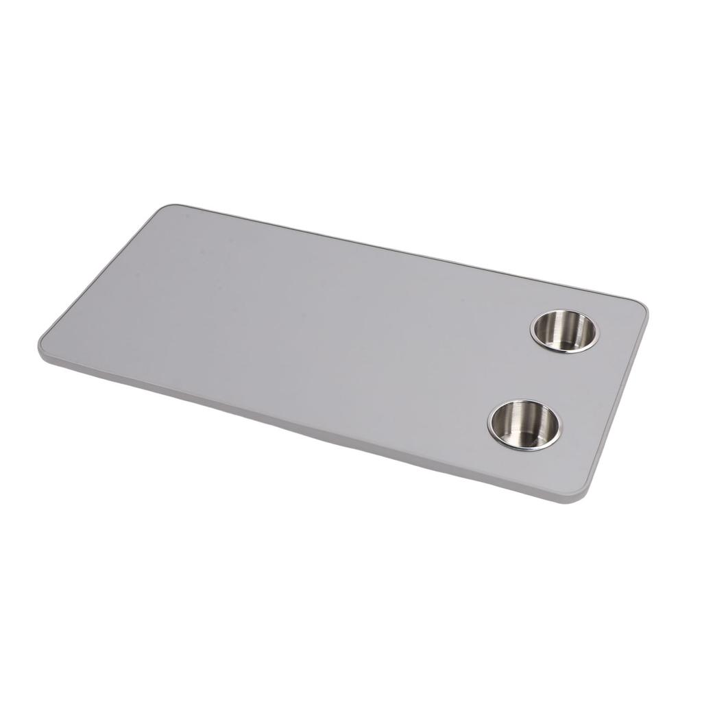 RV Table Top Replacement with 2 Cup Holders 31.49x15.74in Solid Wood Boat Table Top Panel for Trailer Motorhome Yacht