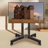Mobile TV Floor Stand with Adjustable Mount and Shelf