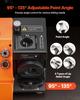 Drill Bits Sharpener MR-13B, 3-15mm Drill Bit Grinder Sharpener with Adjustable Lip Relief Angle & 95°-135° Point Angle, 4600RPM High Speed