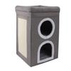 Cat Cube House Multipurpose 3 Layers Large Space Warm Windproof Scratch Resistance Collapsible Cat