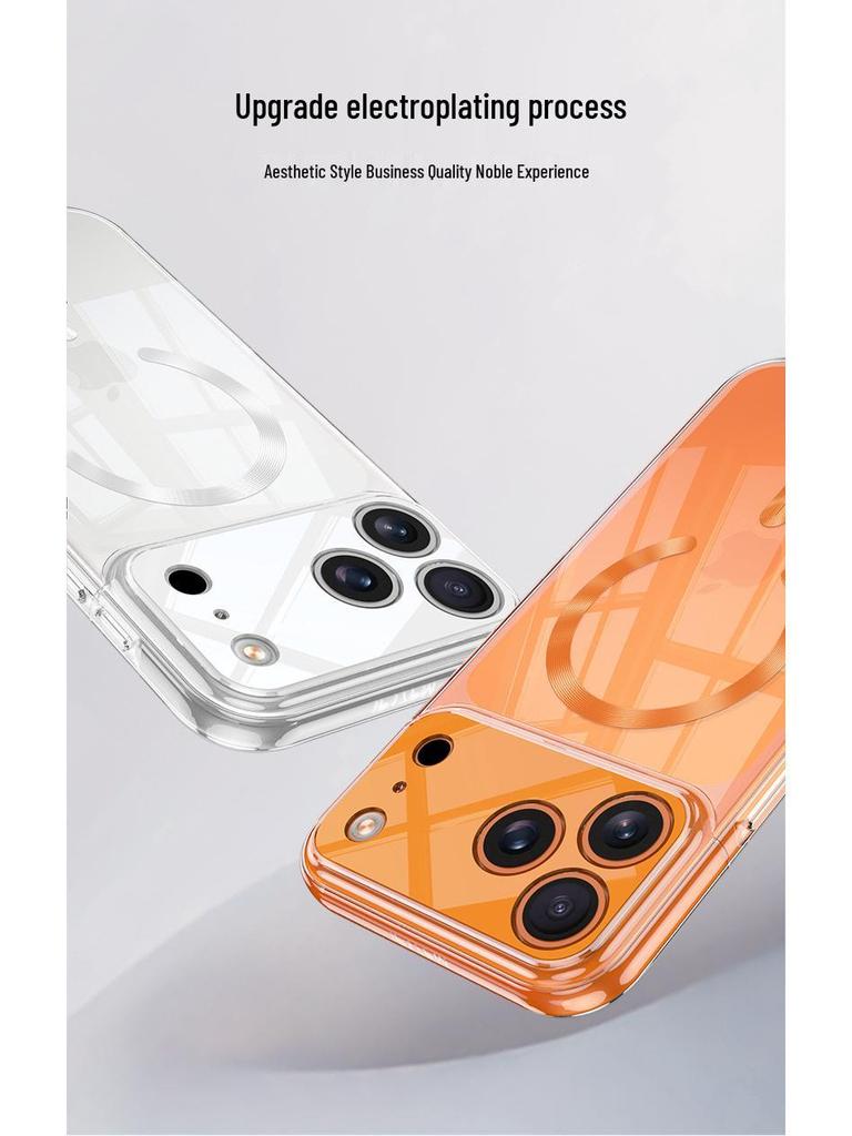 iPhone 17 Pro/Pro Max Clear MagSafe Case - Non-Yellowing & Electroplated