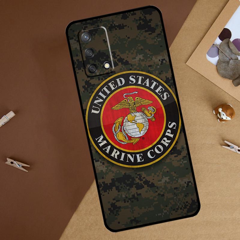 USMC Marine Corps For Oppo A40 A60 A80 A74 A94 A54 A18 A38 A58 A78 A98 A16 A76 A96 A15 A57S A17 A77 Phone Case