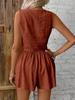 2026 Plus Size Women's Solid Color Two-Piece Vest Set: Europe & America Style